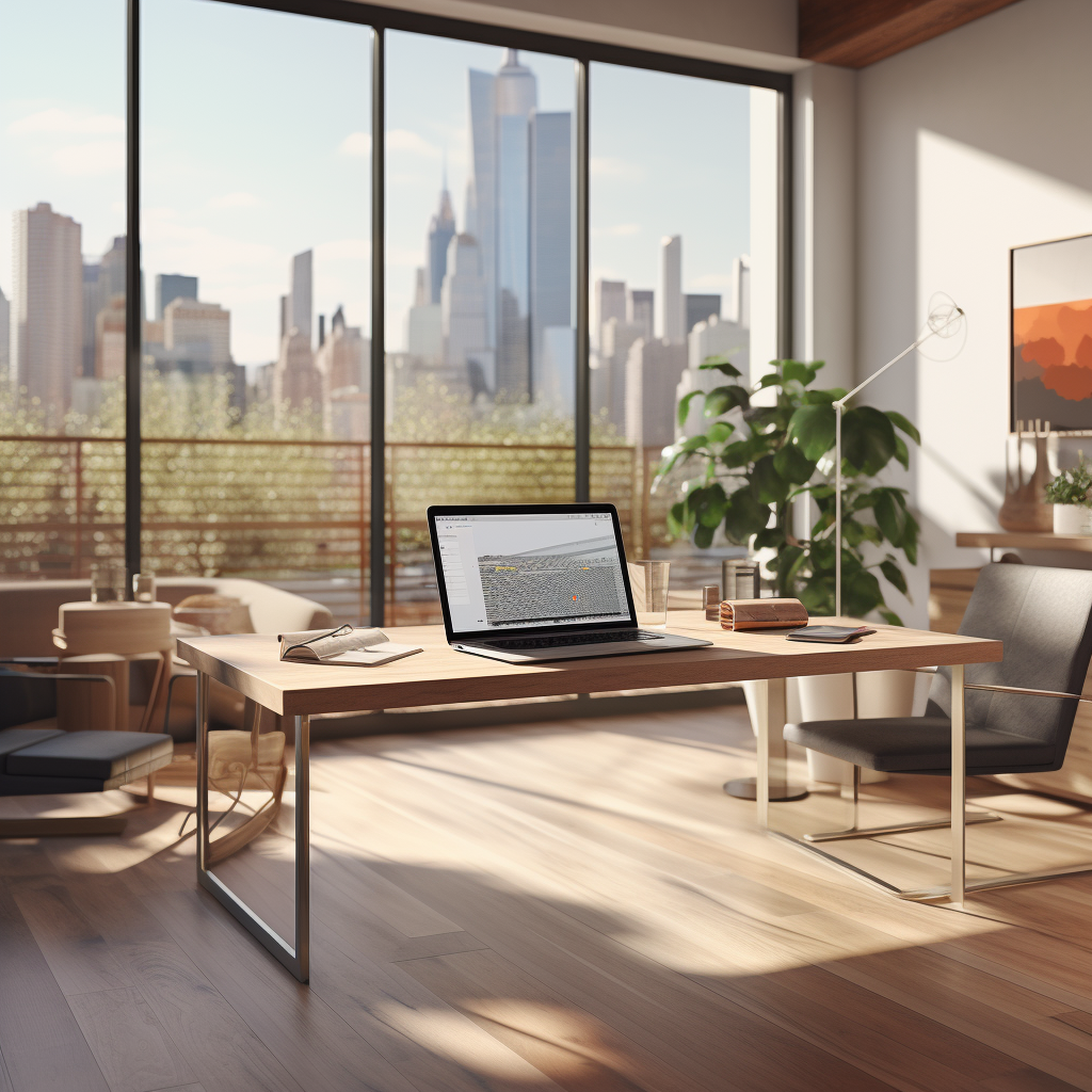 Modern office setting