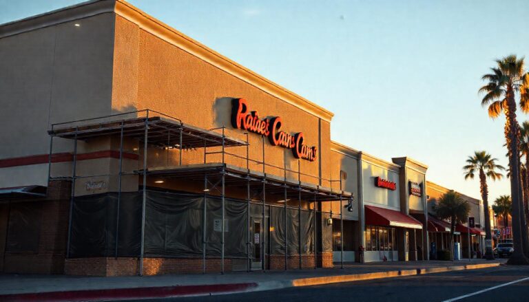 Raising Canes restaurant under construction at 2955 N. Main Street in Walnut Creek