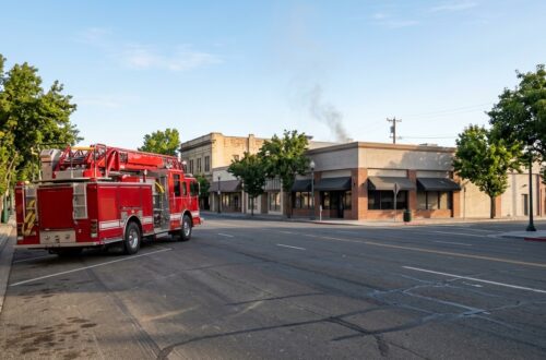 Lettuce restaurant storefront in downtown Walnut Creek, closed after a roof fire